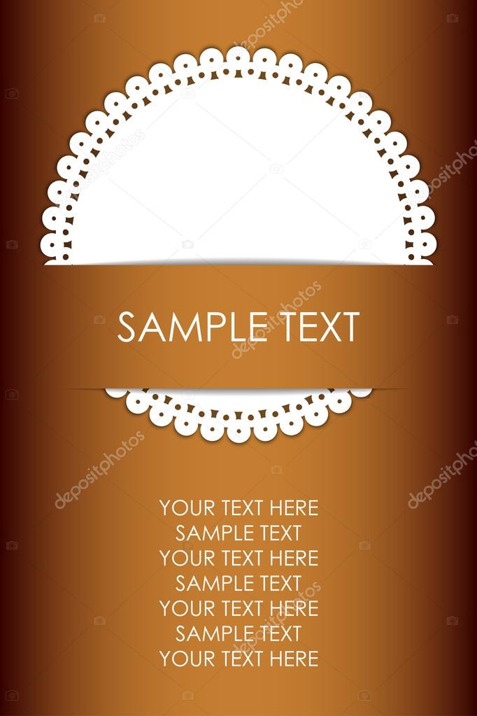 Vector background with napkin