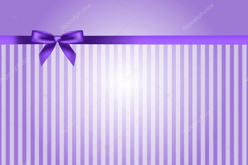 Vector purple background with bow