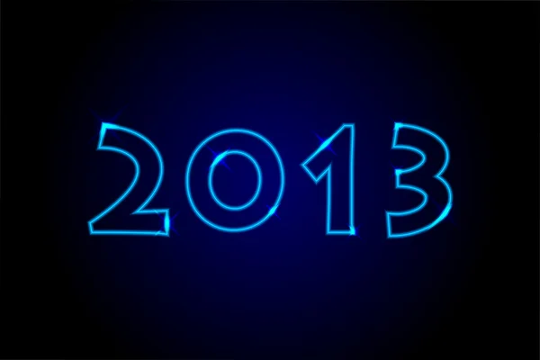 2013 - nen ışıklar arka plan — Stok Vektör