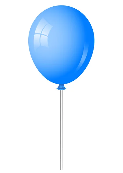 Vector illustration of blue balloon — Stock Vector