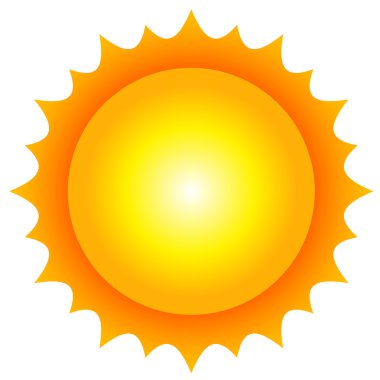 Vector illustration of sun clipart