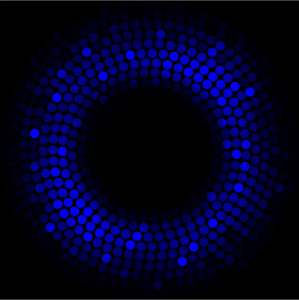Blauwe lichten - vector abstracte cirkel — Stockvector