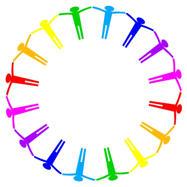 Векторная красочная икона в круге — стоковый вектор