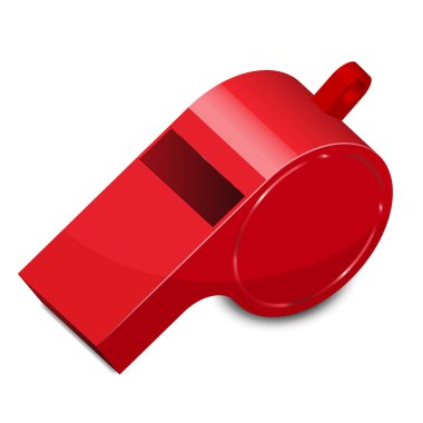 Vector illustration of whistle clipart