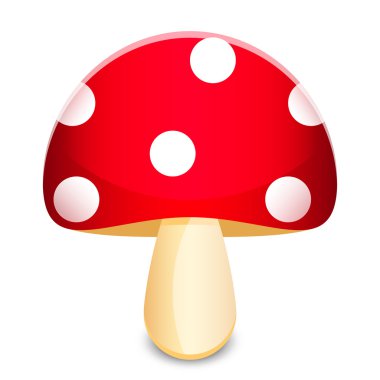 amanita vektör çizim