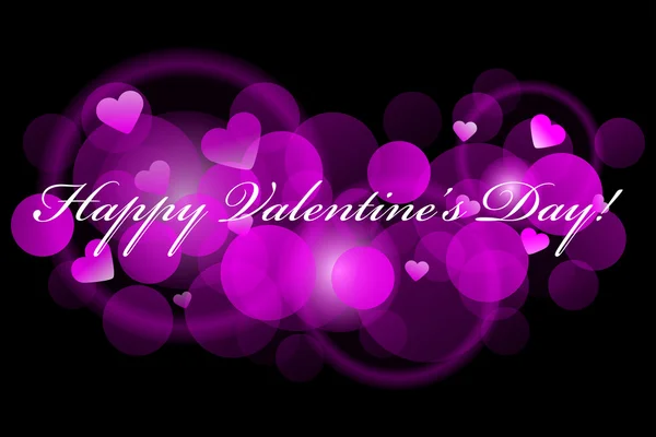 Happy Valentine's Day - roze achtergrond — Stockvector