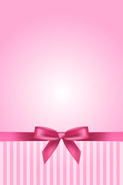 Vector fondo rosa con lazo — Vector de stock