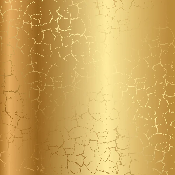 Gold texture with cracks — Stock Vector