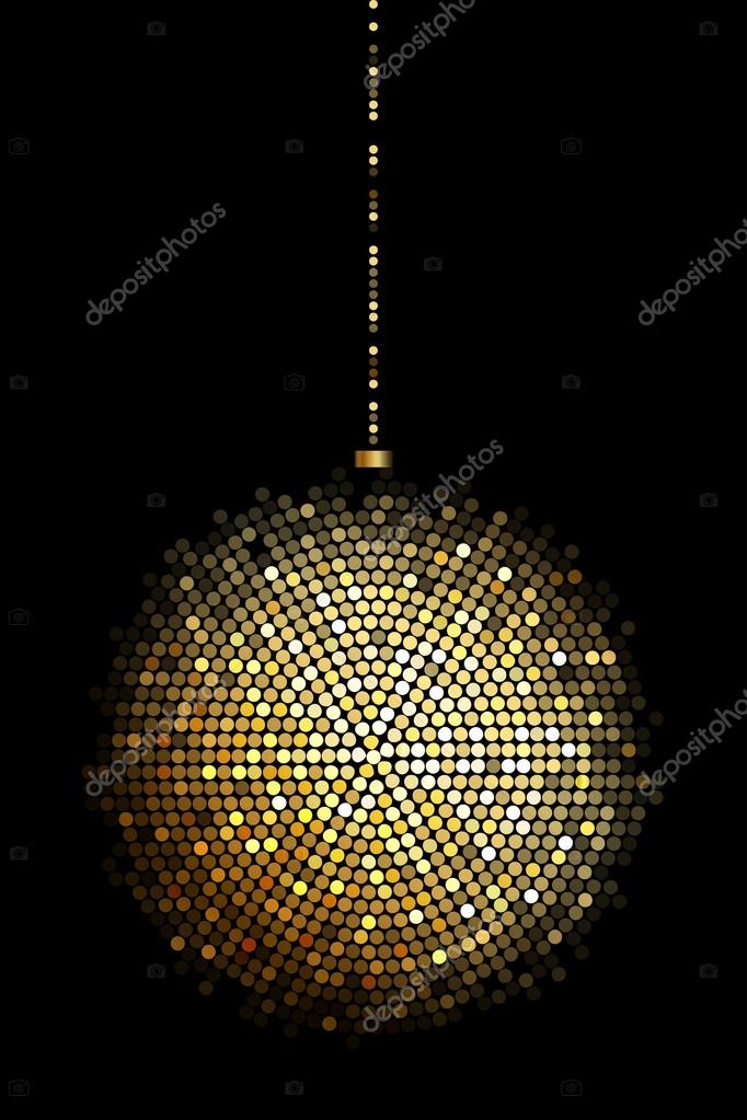 Vector Ilration Of Gold Disco Ball Lights Stock Vector Ilration Of Gold Disco Ball Lights Stock