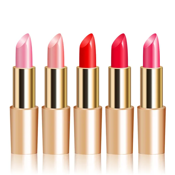 Vector illustration of lipsticks — Stock Vector