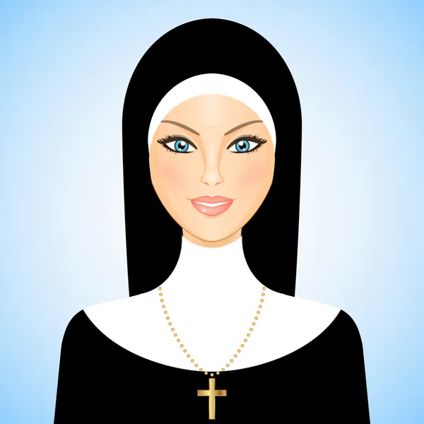 Illustration vectorielle de nonne — Image vectorielle