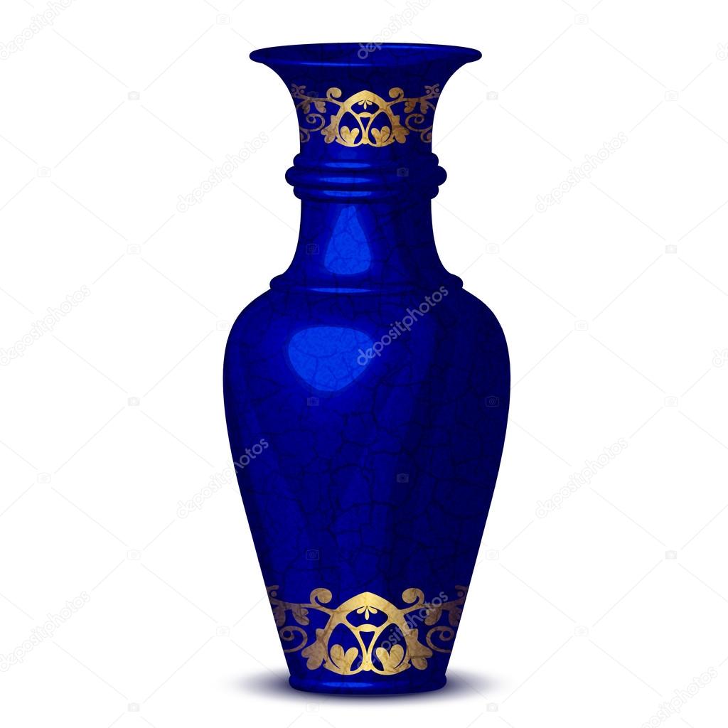 Vector illustration of oriental vase
