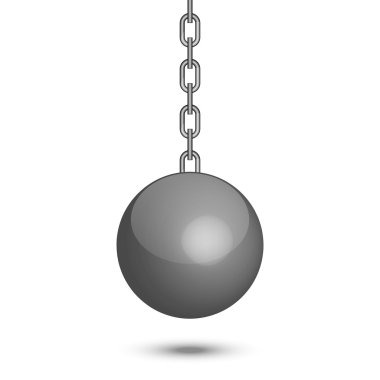 Vector illustration of wrecking ball
