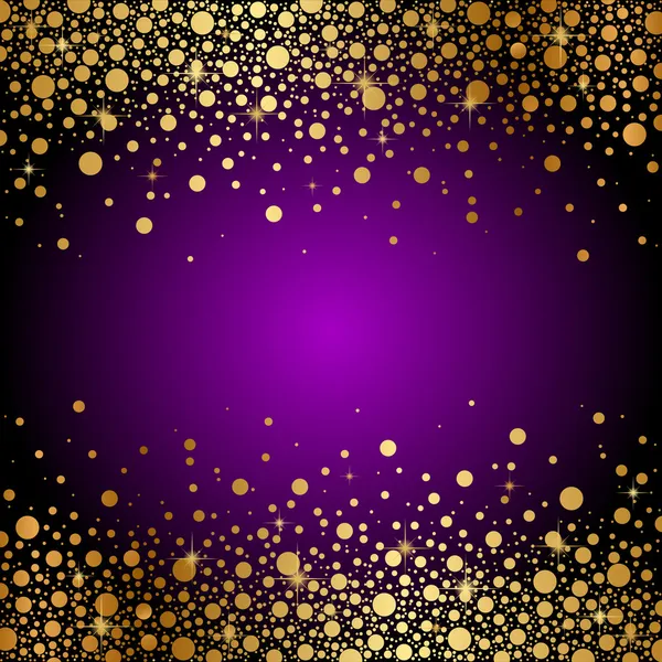 紫と金の豪華な背景をベクトルします。 — ストックベクタ