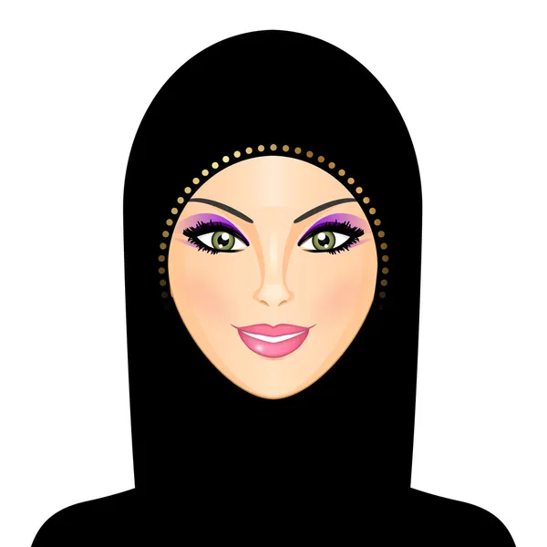 Vektorillustration der arabischen Frau — Stockvektor