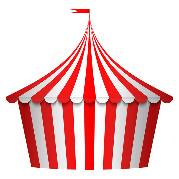 Vector illustration of circus tent
