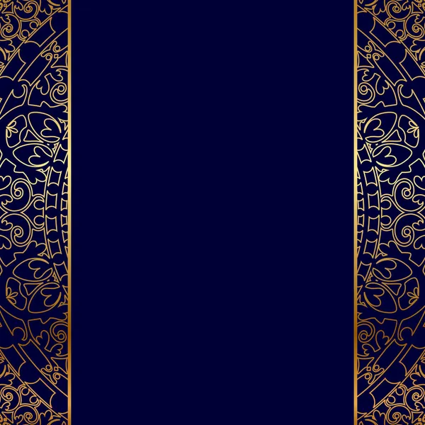 Bordure ornée d'or vectoriel — Image vectorielle