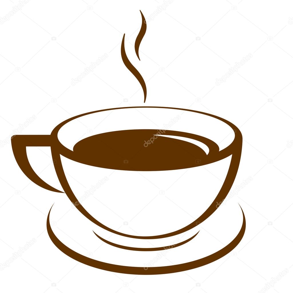 Vector icon of coffee cup — Stock Vector © yuliaglam #23783205