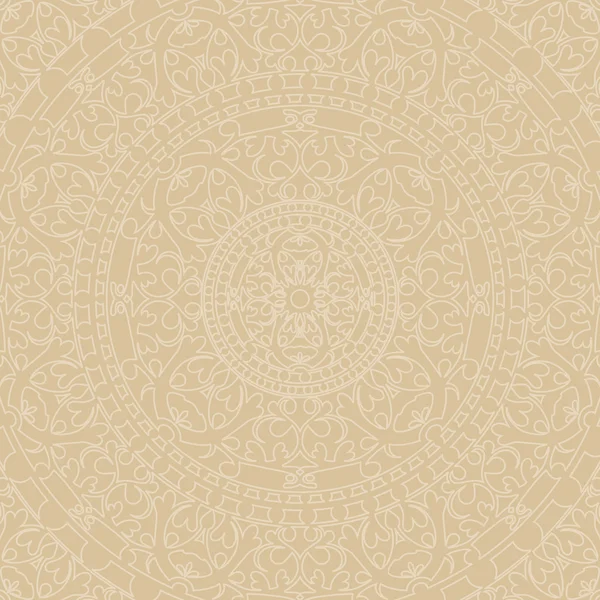 Vektor beige Hintergrund mit Ornamenten — Stockvektor