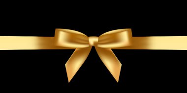 vektör çizim parlak altın yay