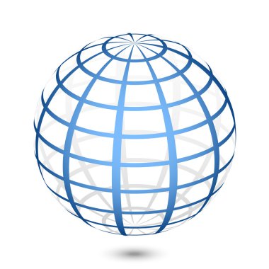 Vector globe icon clipart