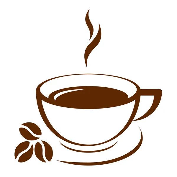 Icono vectorial de taza de café — Archivo Imágenes Vectoriales