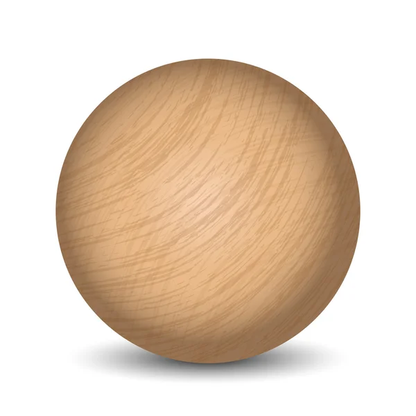 Вектор дерев'яні м'яч — стоковий вектор