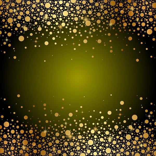 矢量绿色和金色豪华背景 — 图库矢量图片