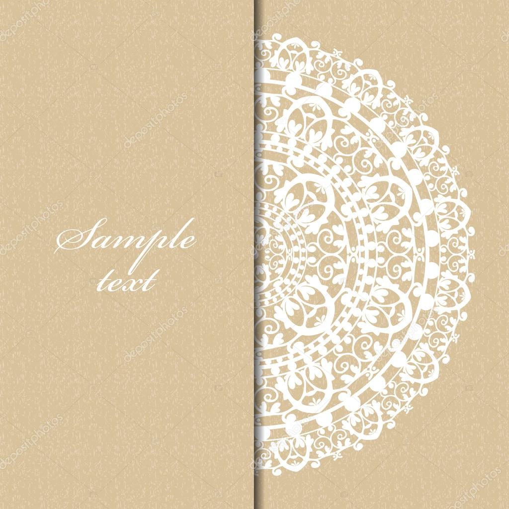 Vector beige background with napkin