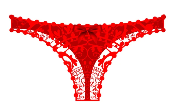 Illustration vectorielle de culotte rouge — Image vectorielle