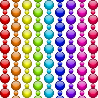 Vector colorful beads clipart