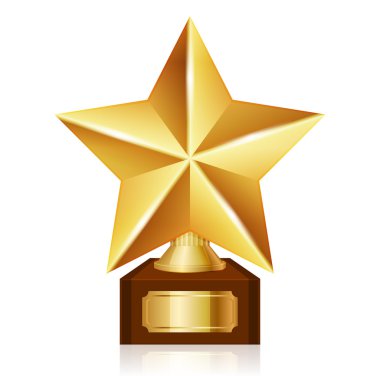vektör altın yıldız Ödülü