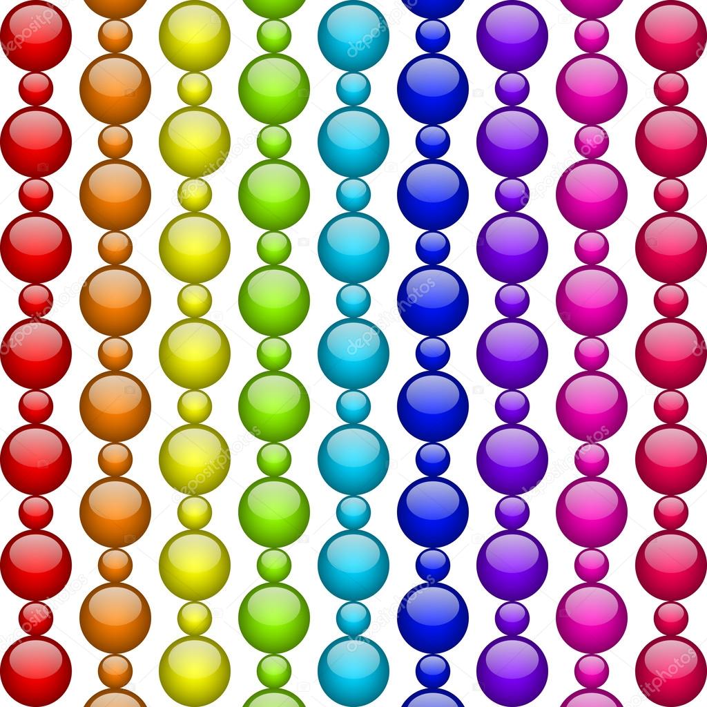 Vector colorful beads