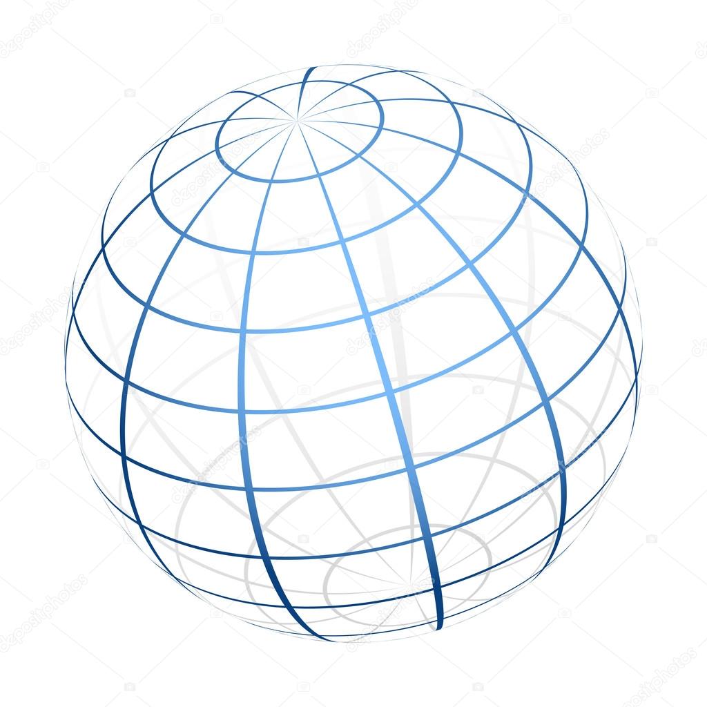 Vector globe icon