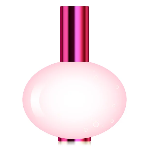 Illustration vectorielle du flacon de parfum rose — Image vectorielle