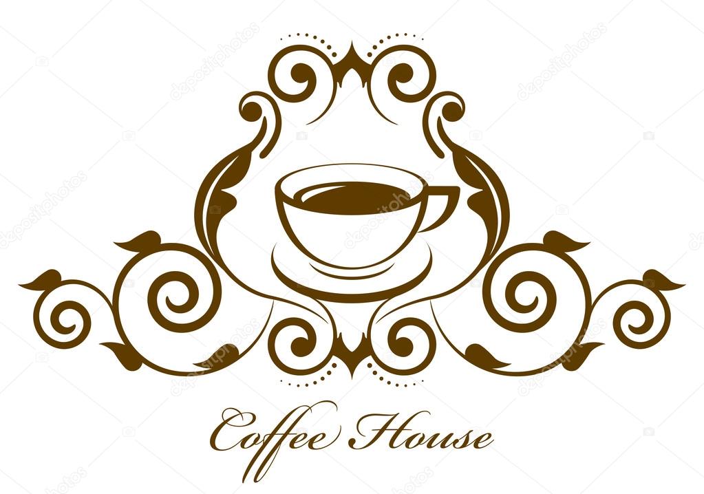 Vector vintage coffee icon — Stock Vector © yuliaglam 30020185