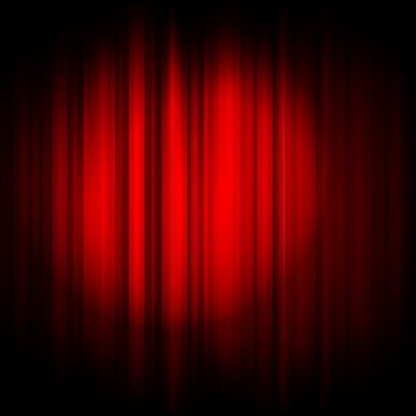 projektör ışık ile vektörel kırmızı perde