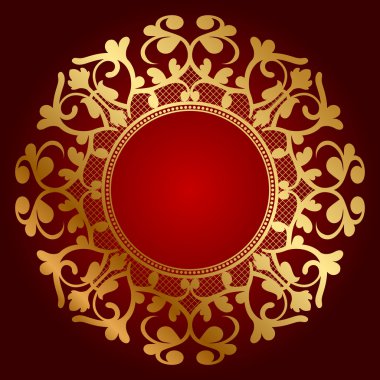 Altın süs vektör lüks arka plan