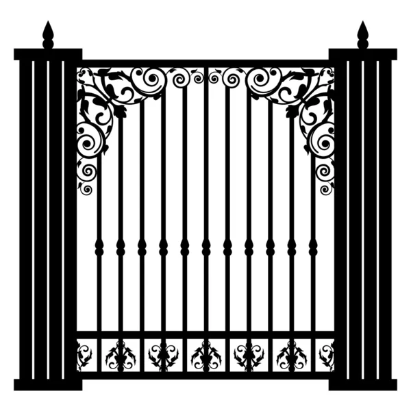 Vector illustration of vintage gate — Stock Illustration Vector illustration of vintage gate Vector Graphics