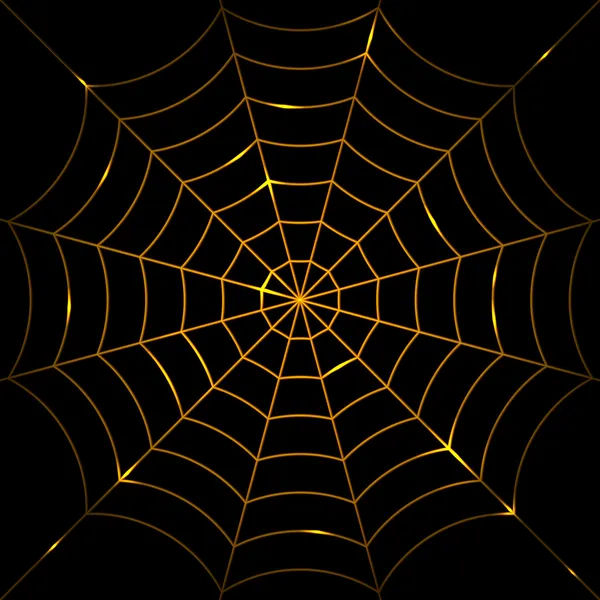 Vector illustration of glowing cobweb — Stock Vector