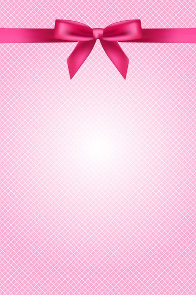 Vector fondo de pantalla rosa con lazo y encaje — Vector de stock