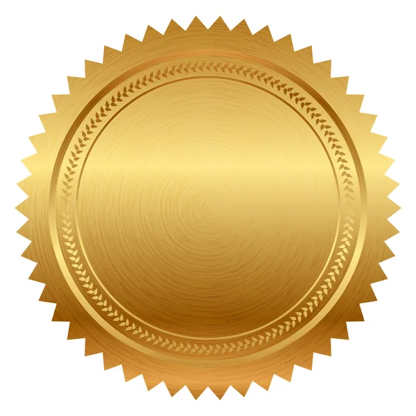 Illustration vectorielle du sceau d'or — Image vectorielle
