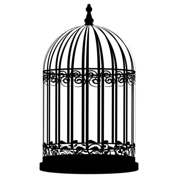 Vector illustration of birdcage — Stock Vector