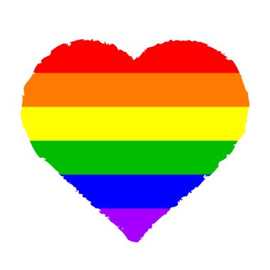 renkli kalp vektör çizim