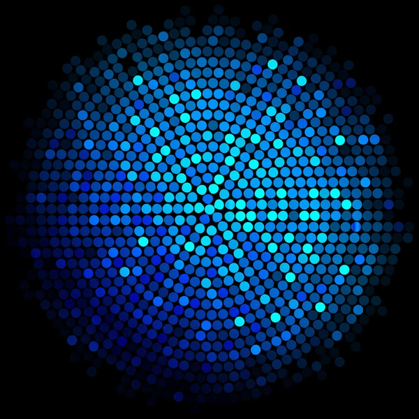 Vector blauwe disco lichten achtergrond — Stockvector