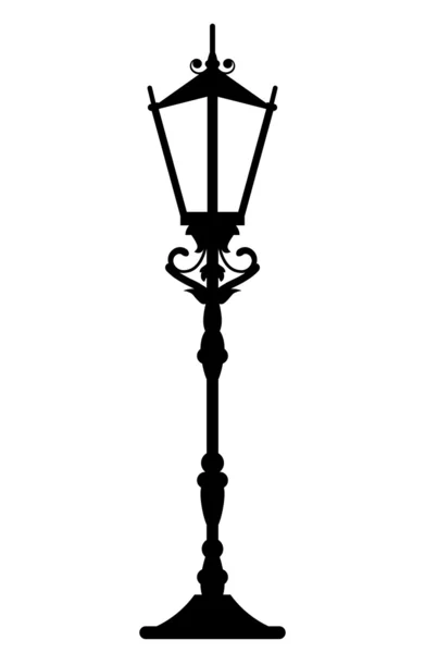 Vector illustration of vintage streetlight — Stock Vector