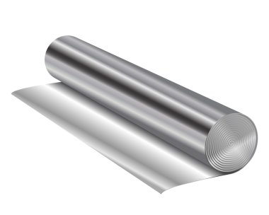 Vector illustration of aluminum foil