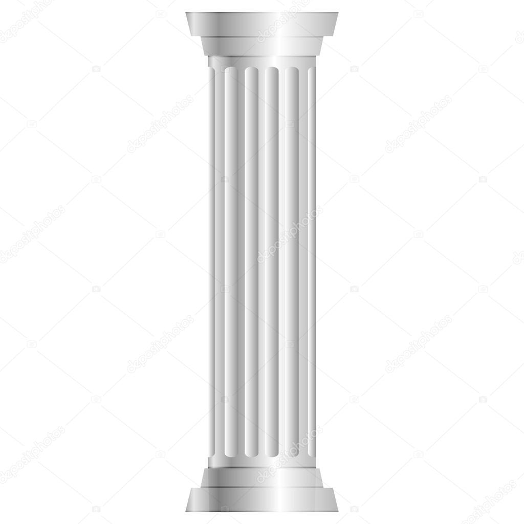 Vector illustration of gray column