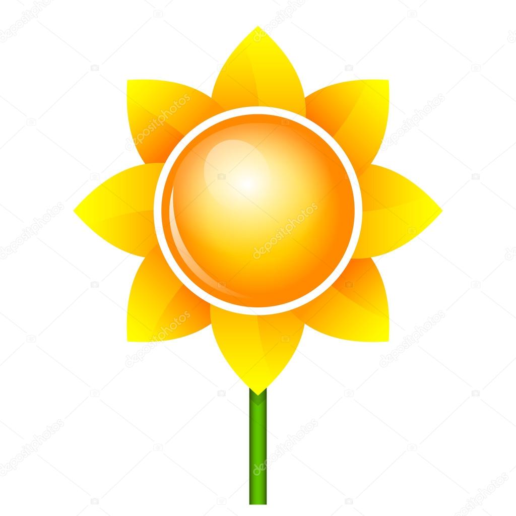 Ikon Bunga Matahari Vektor Stok Vektor C Yuliaglam 42231769