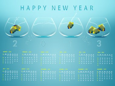 Yeni yıl 2013 takvim